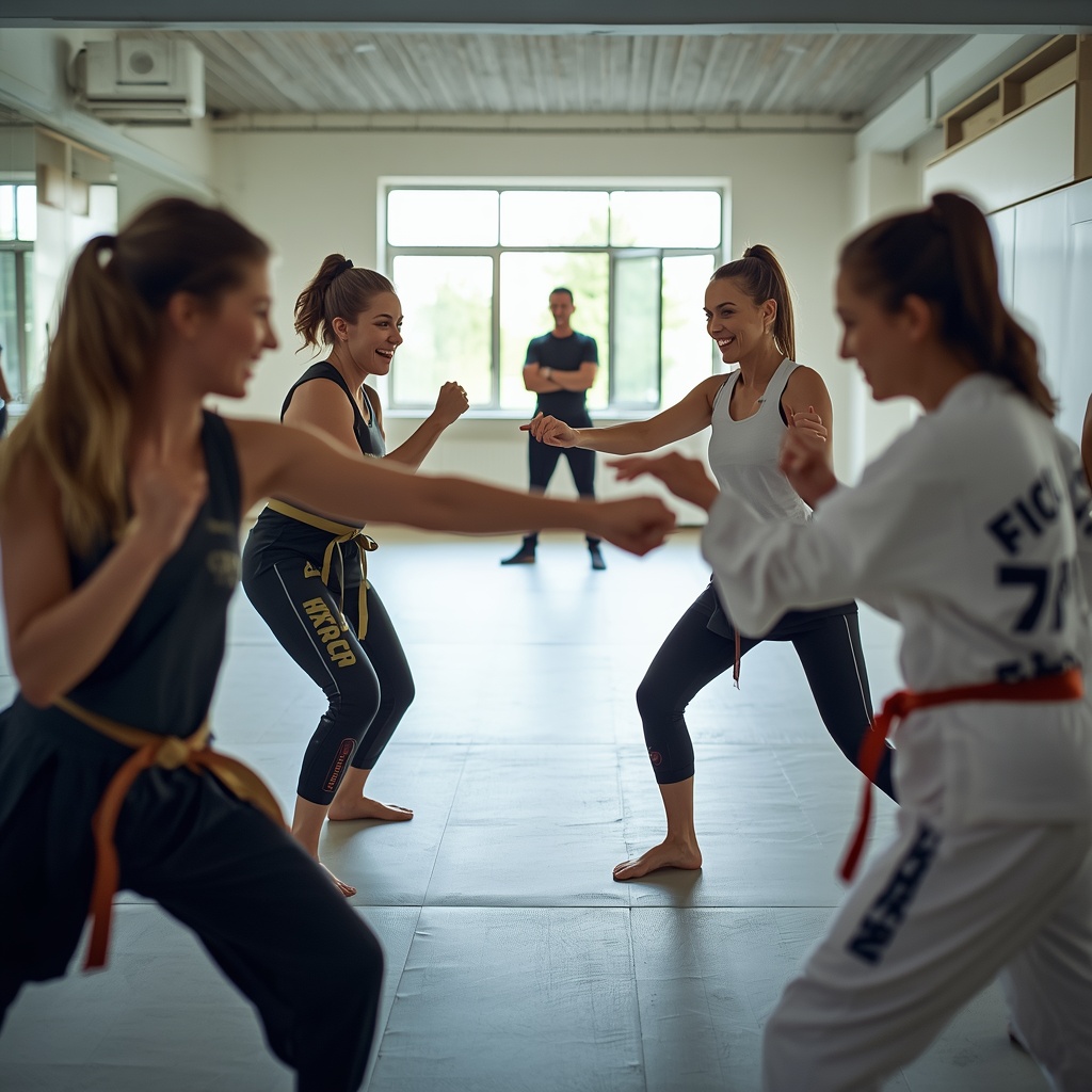 Gruppentraining in der Kampfkunstschule CFC in Villach, Kärnten