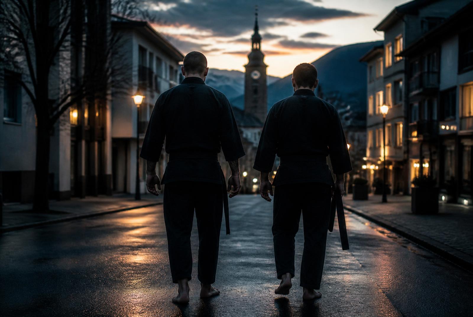 CFC Villach – Trainingsweg durch die Stadt zur blauen Stunde