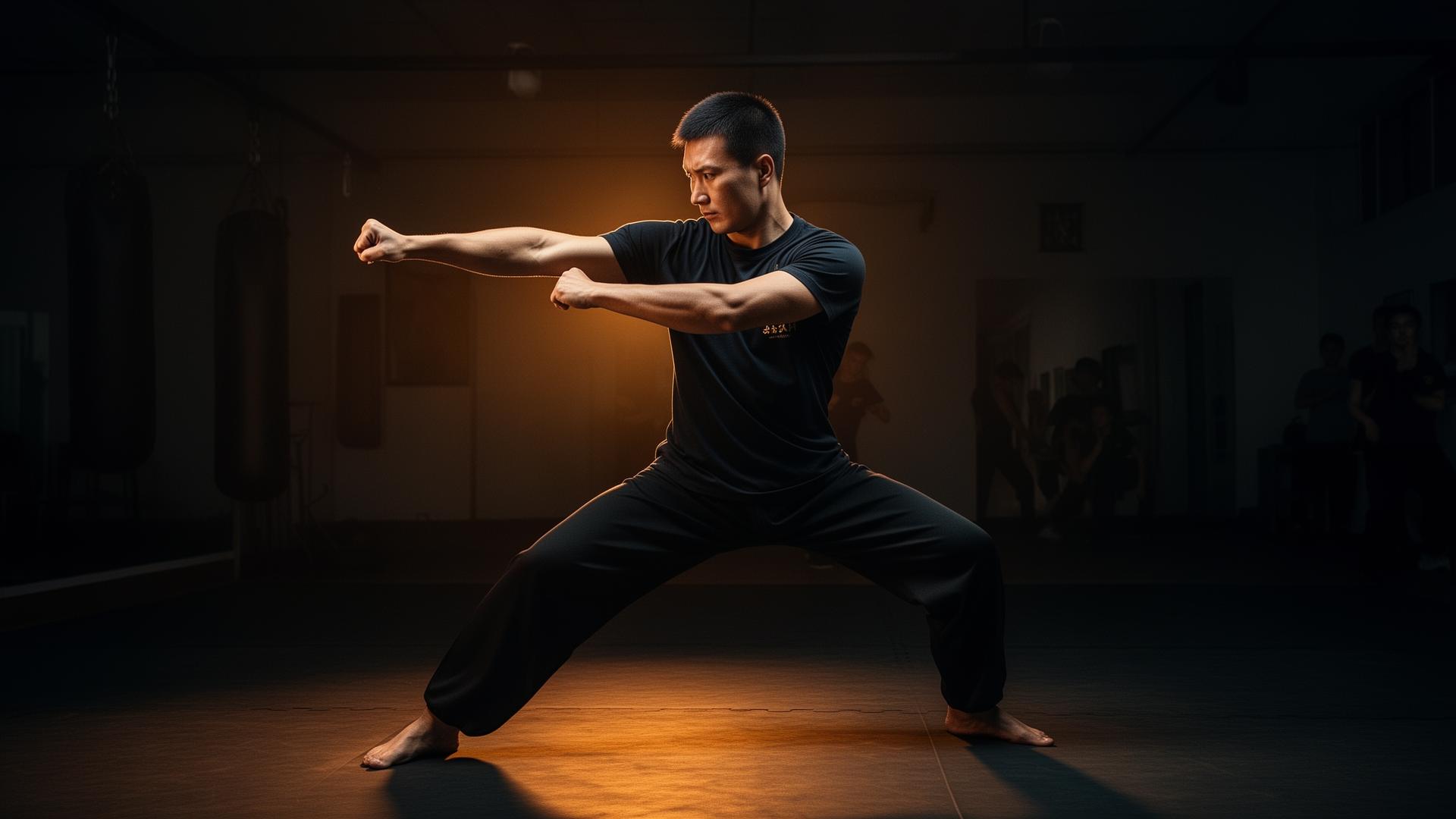Sifu Erich Ferlesch beim Wing Chun Training in Villach